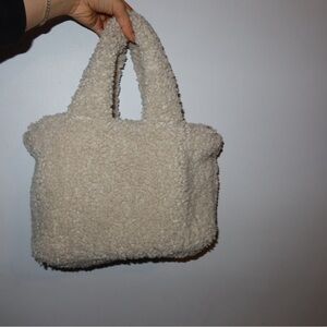 Aspen Cream Sherpa Tote Bag